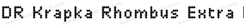 DR Krapka Rhombus Extra Light字体转换